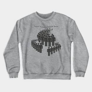 Fill in All Available Space - Queue Lines Crewneck Sweatshirt